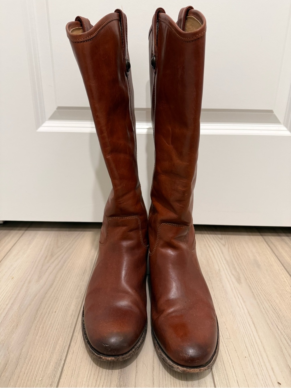 Frye Tall Chestnut Leather Riding Boots